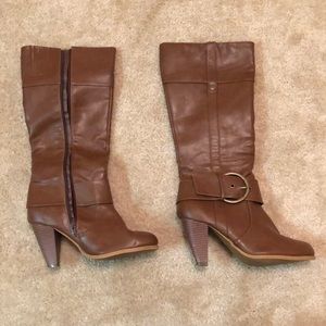 Tall brown boots